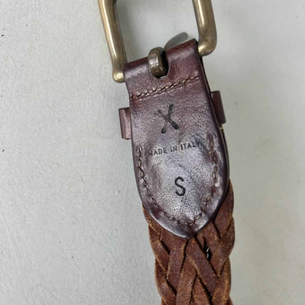 Vtg Ralph Lauren Mens Leather Belt Italy 36